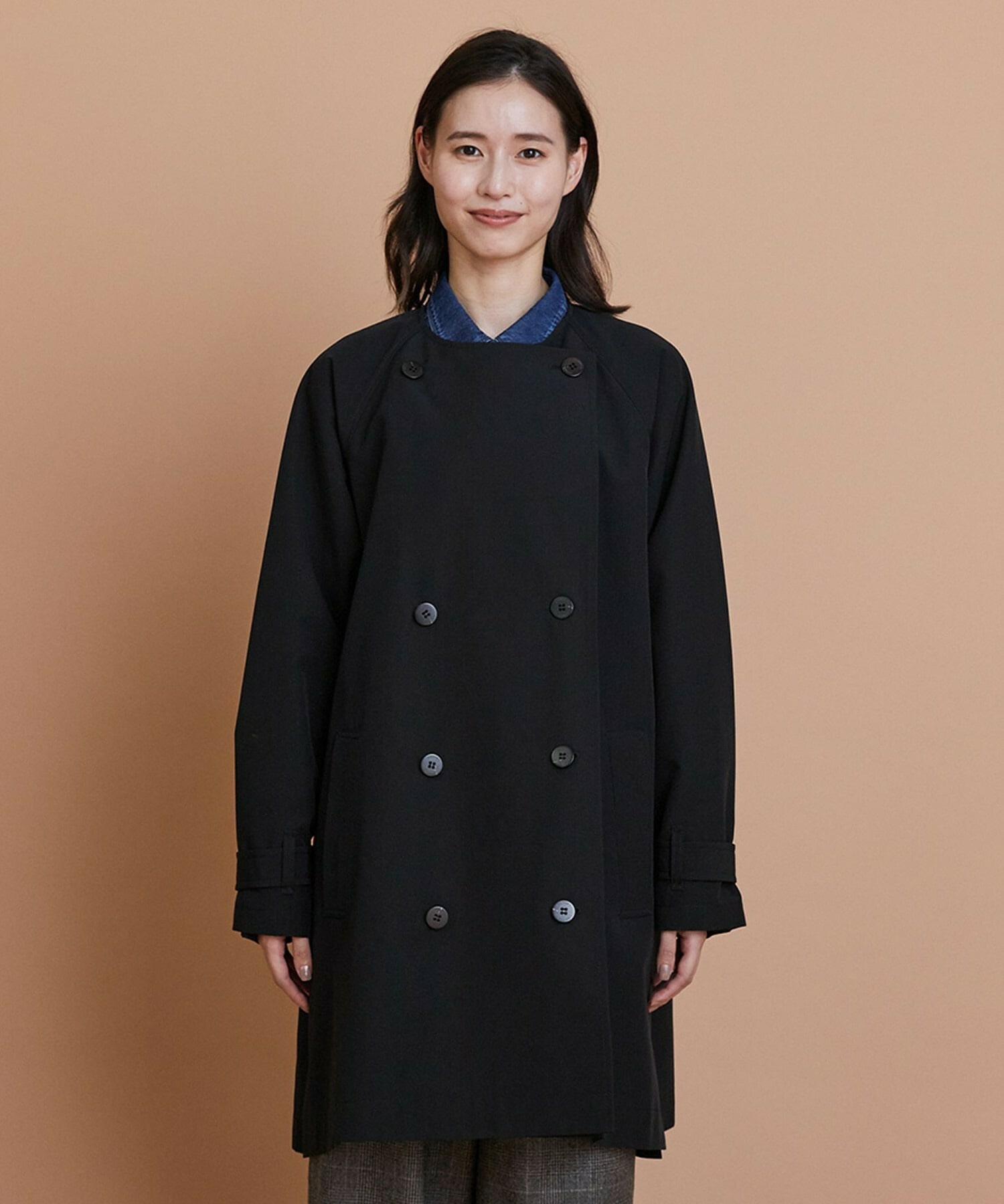 【L'EQUIPE】［eclat 2025年11月号掲載商品］グースシェルトレンチコート 詳細画像 ブラック 11