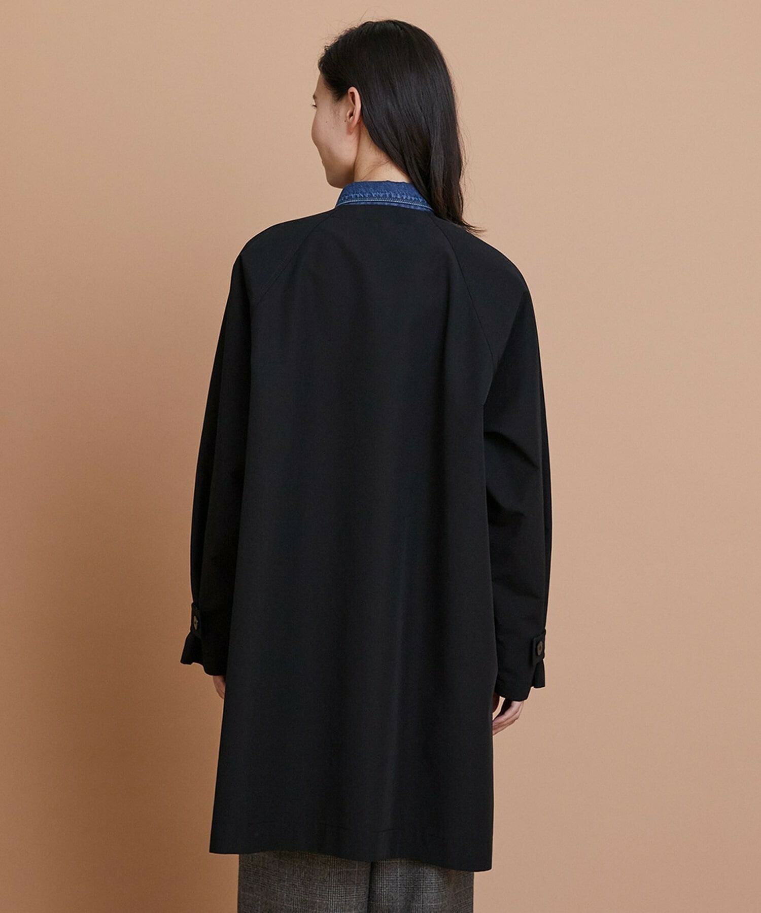 【L'EQUIPE】［eclat 2025年11月号掲載商品］グースシェルトレンチコート 詳細画像 ブラック 13