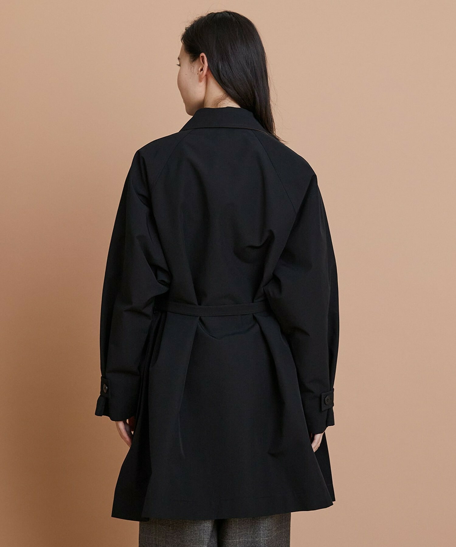 【L'EQUIPE】［eclat 2025年11月号掲載商品］グースシェルトレンチコート 詳細画像 ブラック 16
