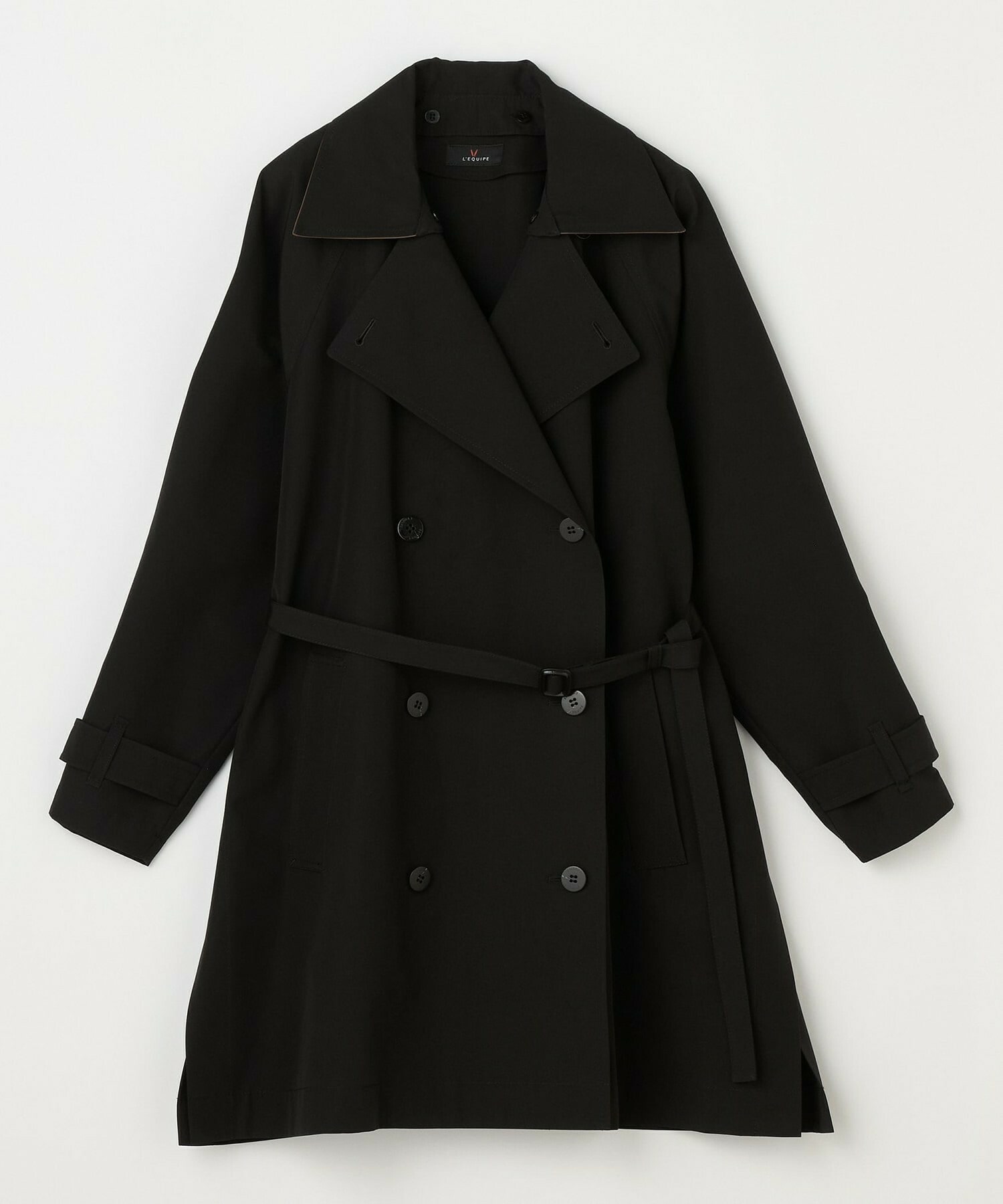 【L'EQUIPE】［eclat 2025年11月号掲載商品］グースシェルトレンチコート 詳細画像 ブラック 20