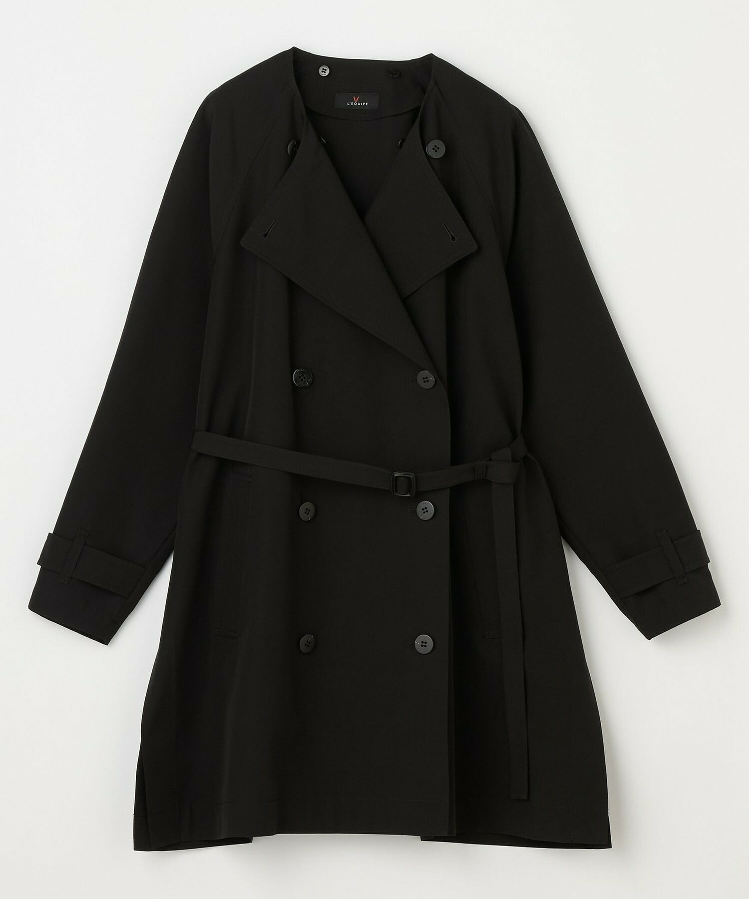 【L'EQUIPE】［eclat 2025年11月号掲載商品］グースシェルトレンチコート 詳細画像 ブラック 21