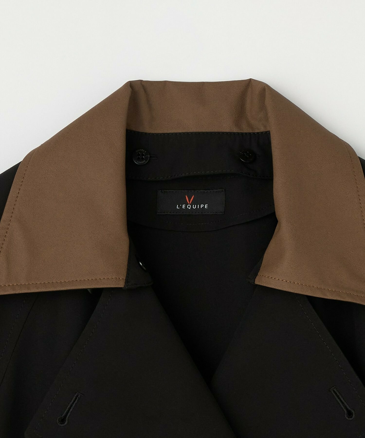 【L'EQUIPE】［eclat 2025年11月号掲載商品］グースシェルトレンチコート 詳細画像 ブラック 22