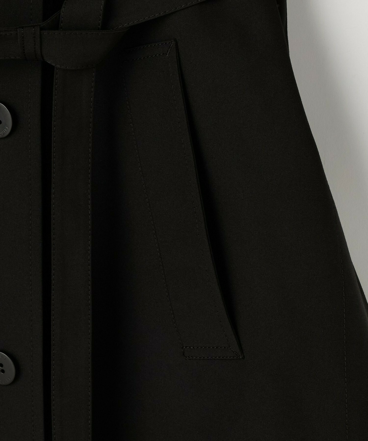 【L'EQUIPE】［eclat 2025年11月号掲載商品］グースシェルトレンチコート 詳細画像 ブラック 25