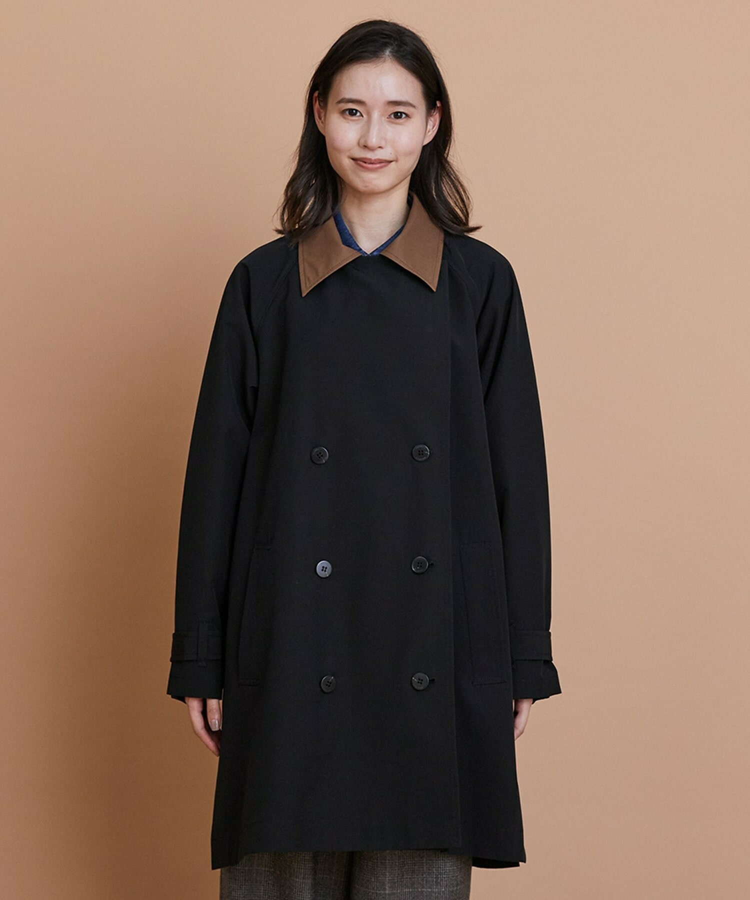 【L'EQUIPE】［eclat 2025年11月号掲載商品］グースシェルトレンチコート 詳細画像 ブラック 8