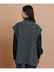 【L'EQUIPE】ツイードベスト 詳細画像 ブラック系その他 10