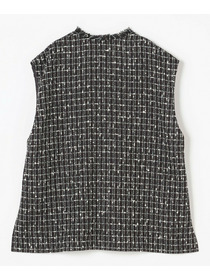 【L'EQUIPE】ツイードベスト 詳細画像 ブラック系その他 12