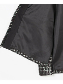 【L'EQUIPE】ツイードベスト 詳細画像 ブラック系その他 16