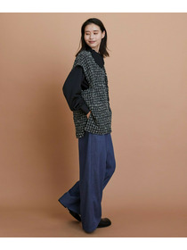 【L'EQUIPE】ツイードベスト 詳細画像 ブラック系その他 3