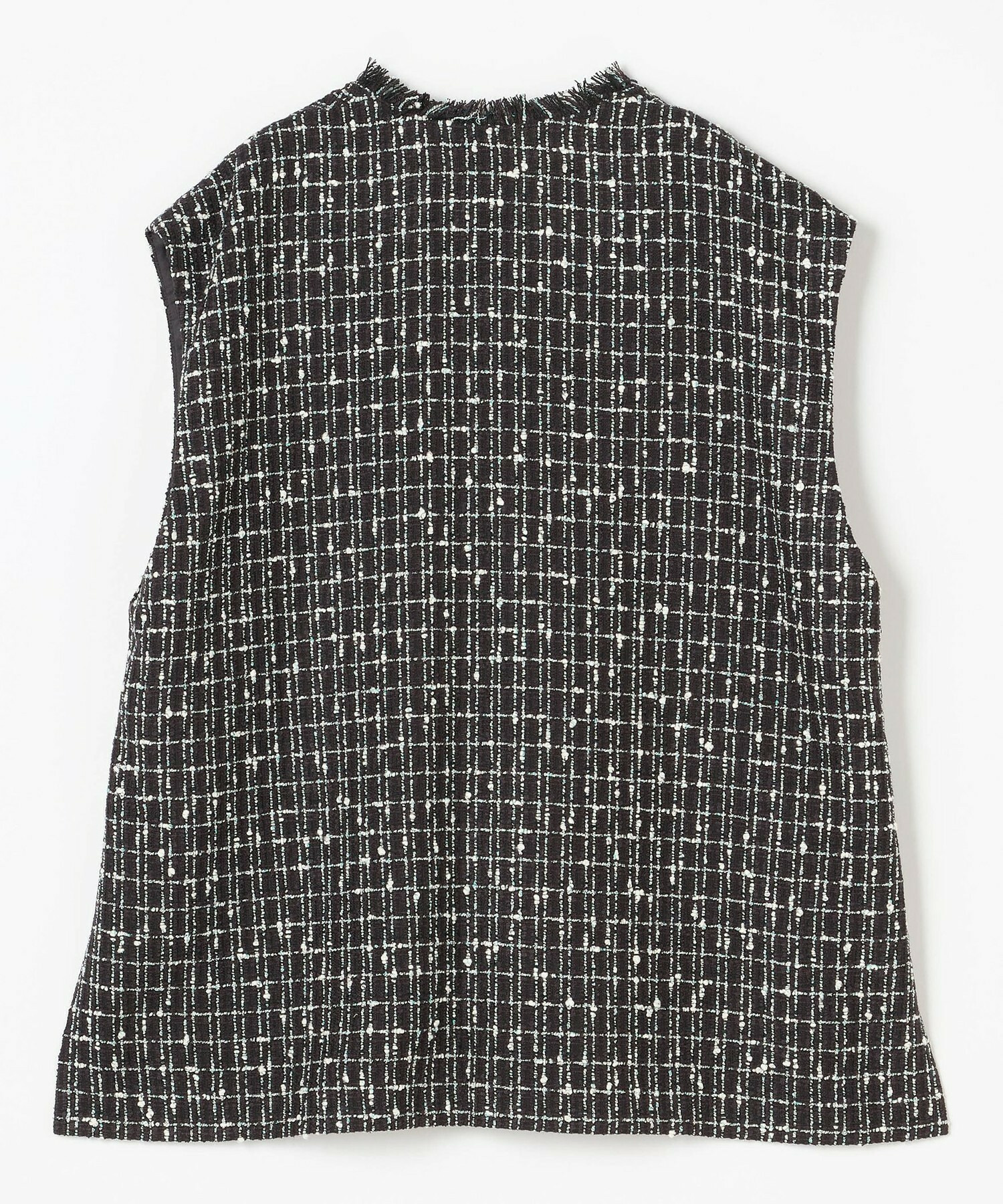 【L'EQUIPE】ツイードベスト 詳細画像 ブラック系その他 12