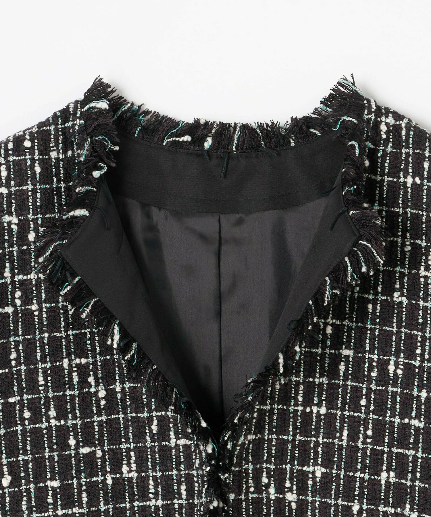 【L'EQUIPE】ツイードベスト 詳細画像 ブラック系その他 13