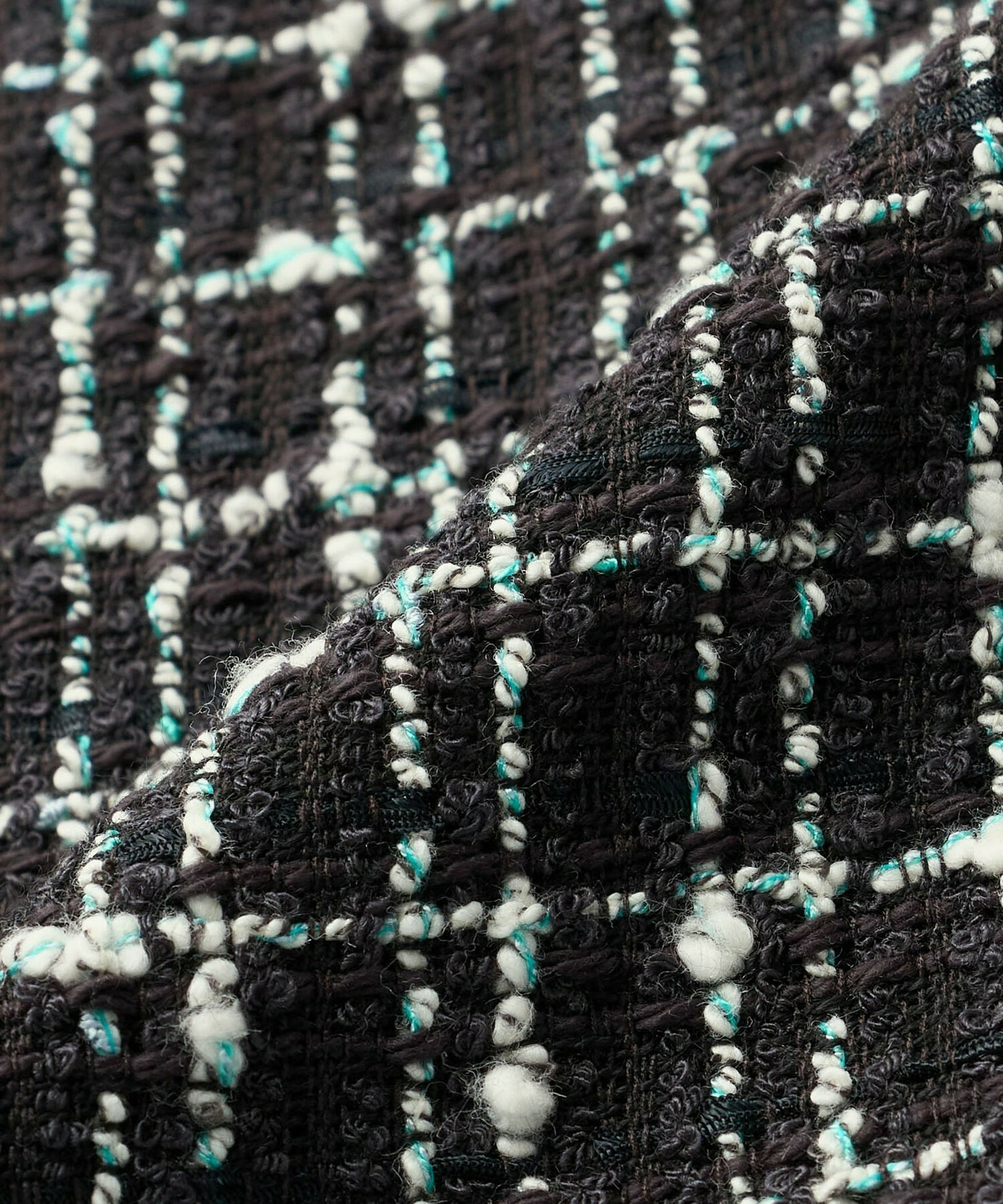 【L'EQUIPE】ツイードベスト 詳細画像 ブラック系その他 17