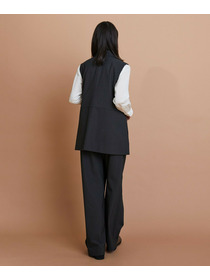 【L'EQUIPE】ウォッシャブルTR2wayジレ 詳細画像 チャコールグレー 4