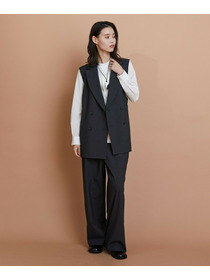 【L'EQUIPE】ウォッシャブルTR2wayジレ 詳細画像 チャコールグレー 5