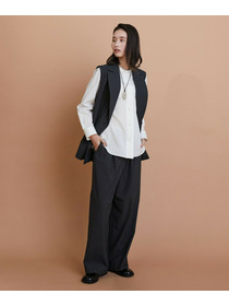 【L'EQUIPE】ウォッシャブルTR2wayジレ 詳細画像 チャコールグレー 6