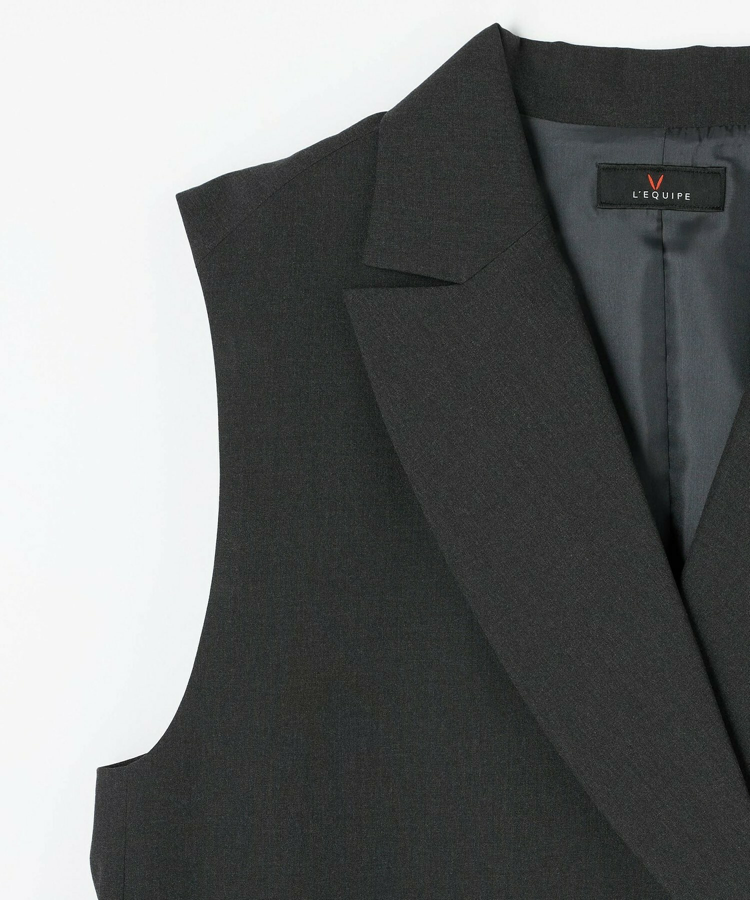 【L'EQUIPE】ウォッシャブルTR2wayジレ 詳細画像 チャコールグレー 14