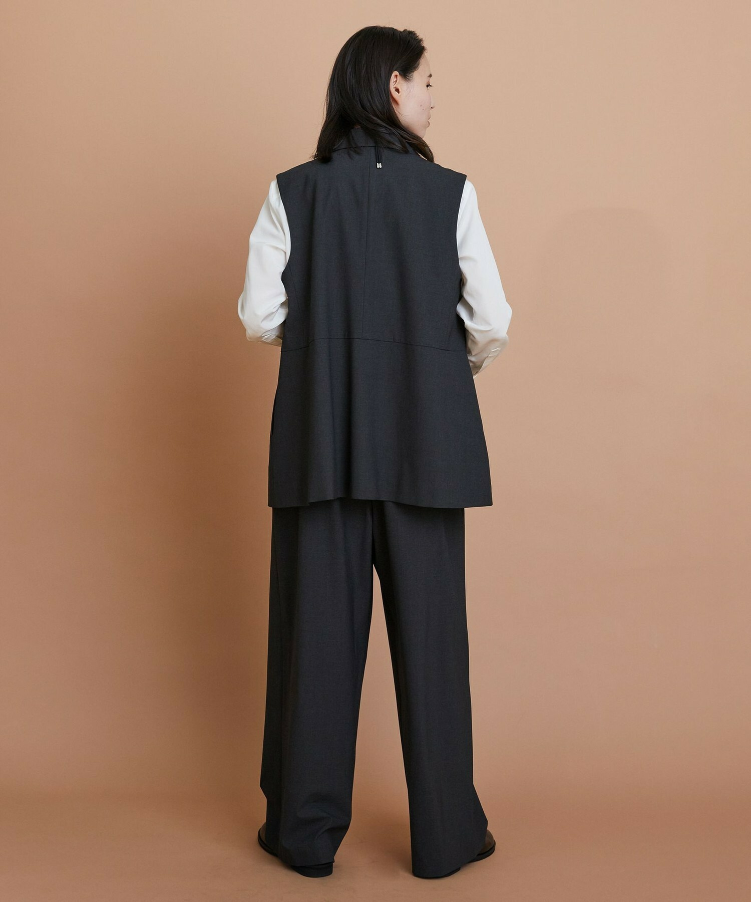 【L'EQUIPE】ウォッシャブルTR2wayジレ 詳細画像 チャコールグレー 7