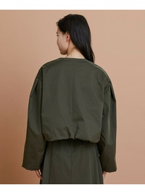 【L'EQUIPE】シャイニータフタショートブルゾン 詳細画像 ブラック 9