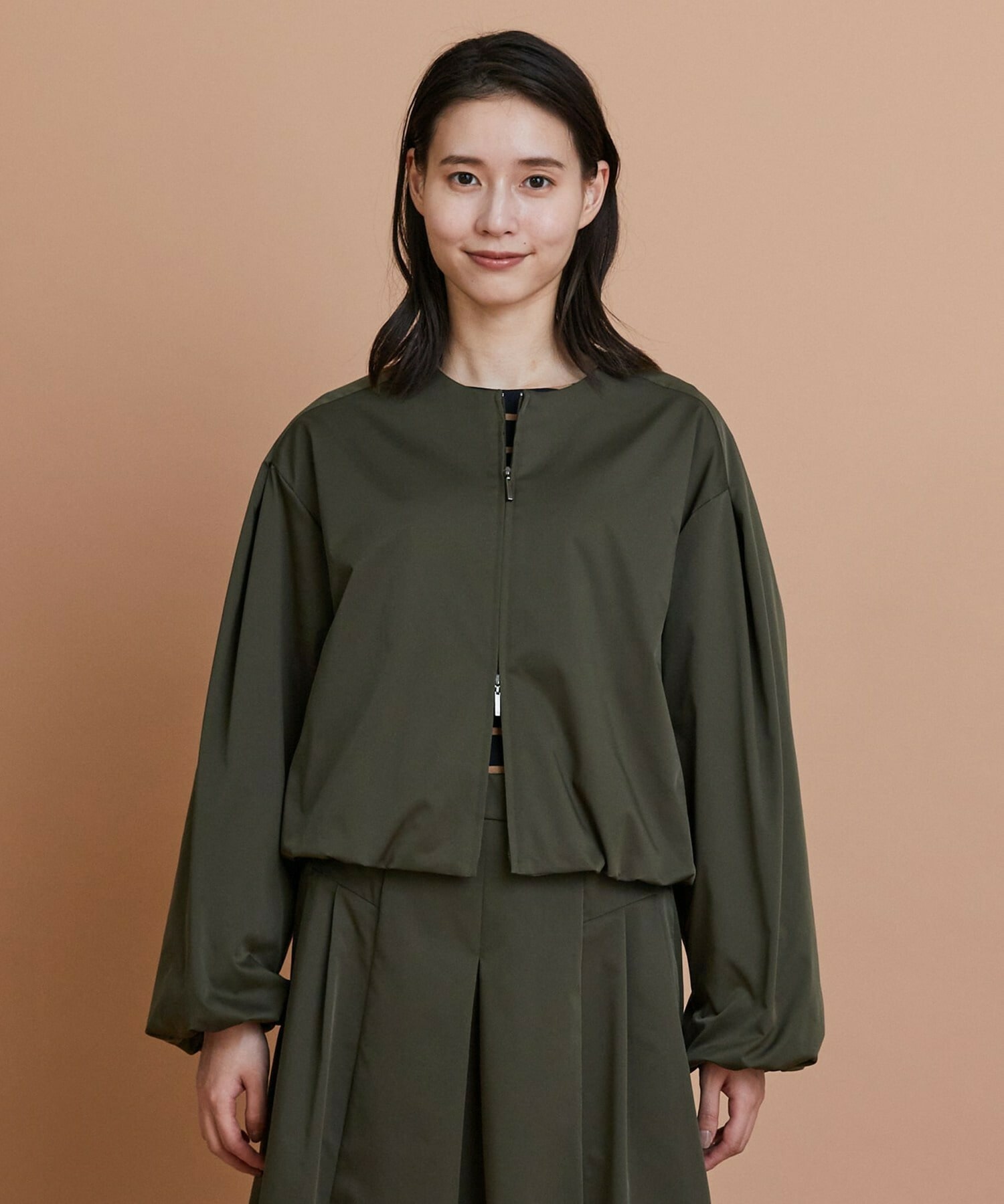 【L'EQUIPE】シャイニータフタショートブルゾン 詳細画像 ブラック 10