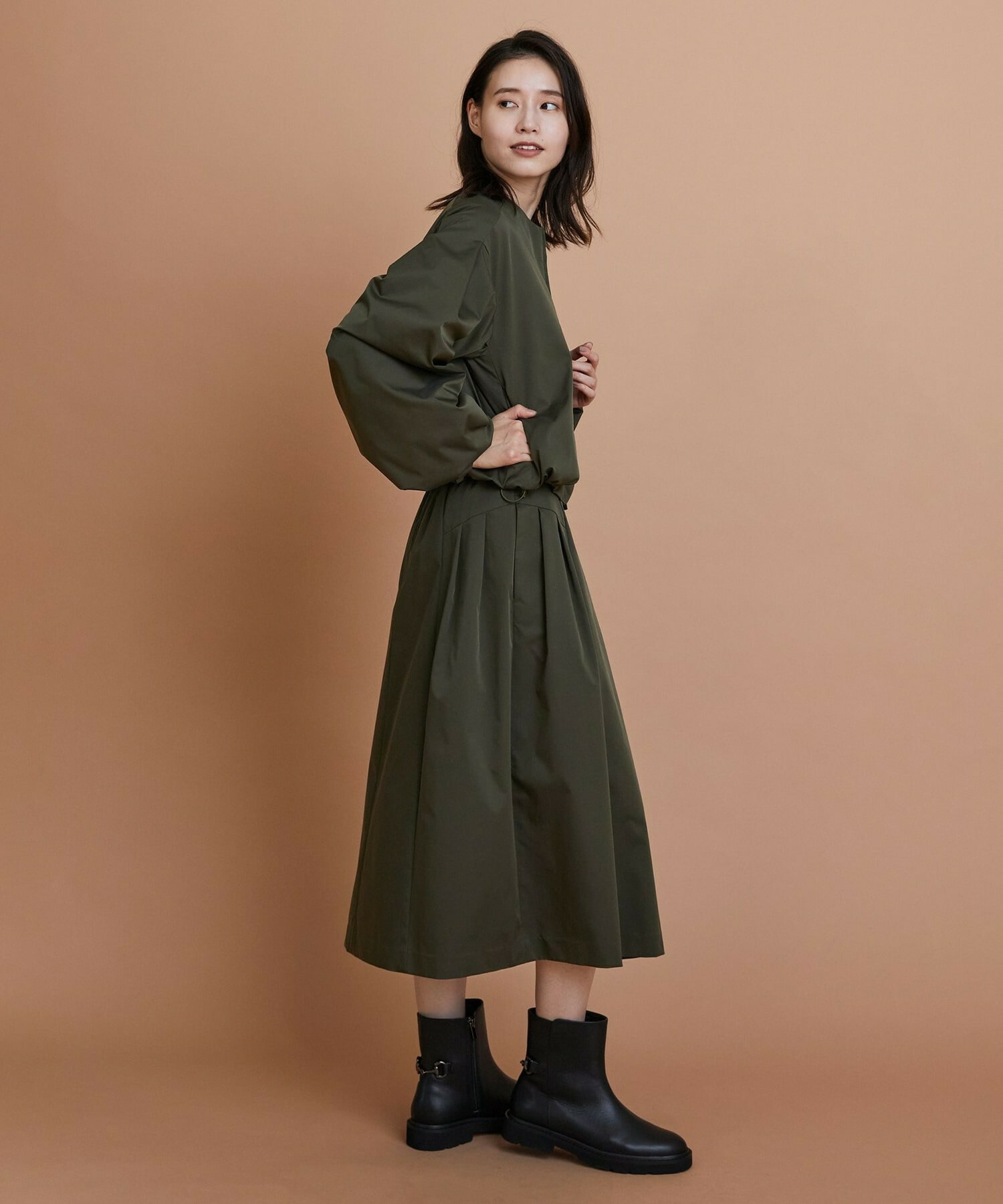 【L'EQUIPE】シャイニータフタショートブルゾン 詳細画像 ブラック 6