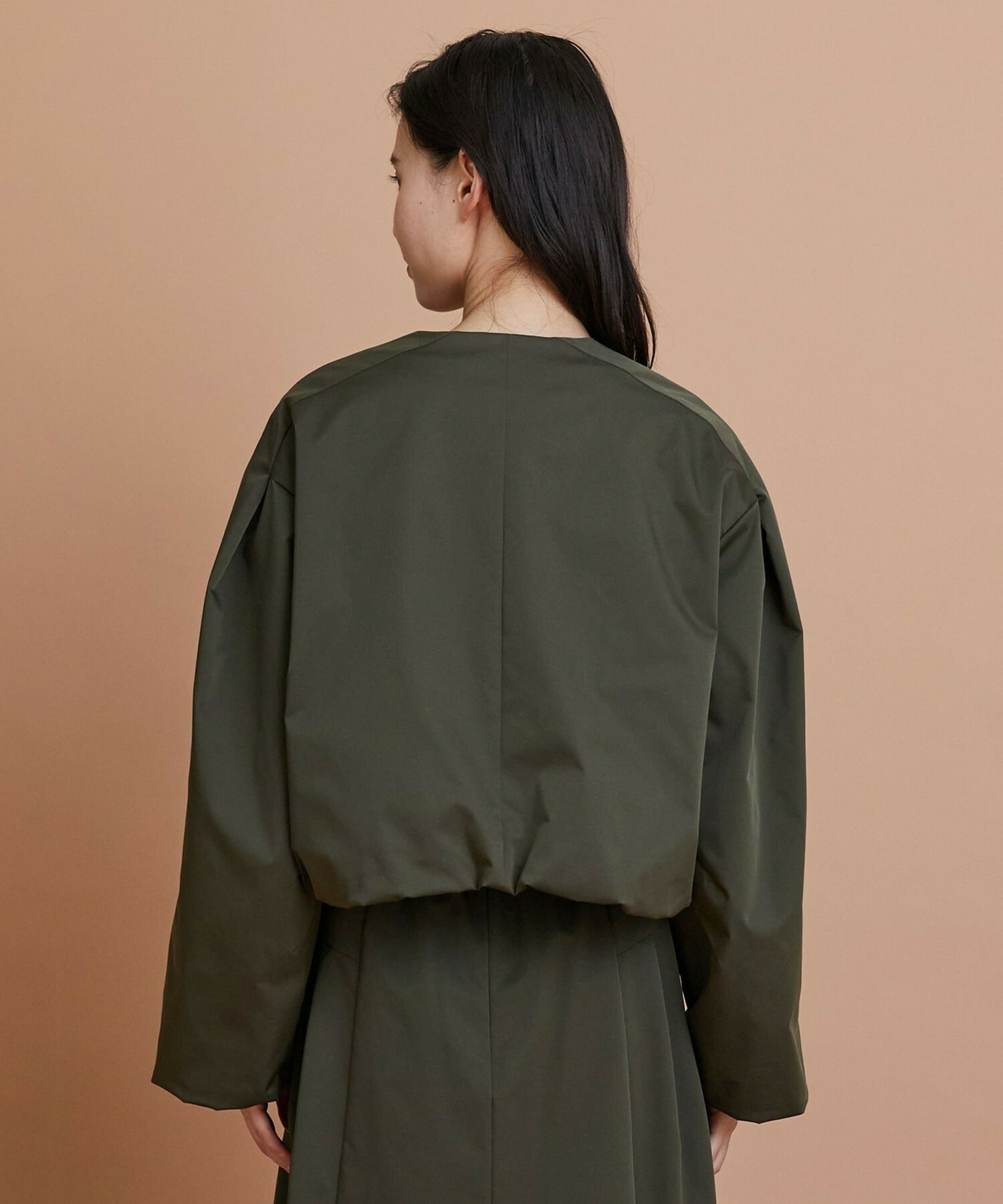 【L'EQUIPE】シャイニータフタショートブルゾン 詳細画像 ブラック 9