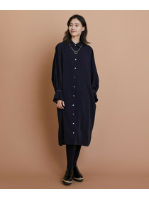 【L'EQUIPE】エステルボイルシャツワンピース 詳細画像 ネイビー 1