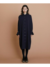 【L'EQUIPE】エステルボイルシャツワンピース 詳細画像 ネイビー 11