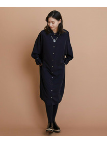 【L'EQUIPE】エステルボイルシャツワンピース 詳細画像 ネイビー 2