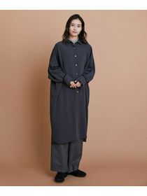 【L'EQUIPE】エステルボイルシャツワンピース 詳細画像 ネイビー 8