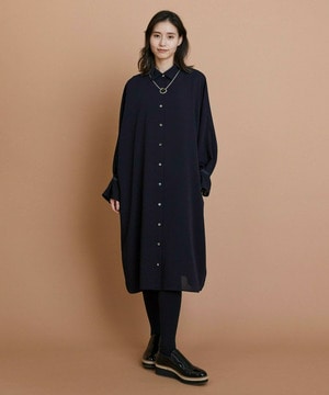 【L'EQUIPE】エステルボイルシャツワンピース 詳細画像 ネイビー 1