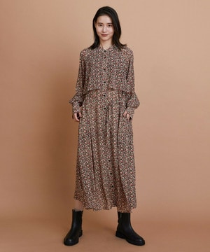 【L'EQUIPE】ヴィンテージプリントワンピース 詳細画像 レッド系その他 1