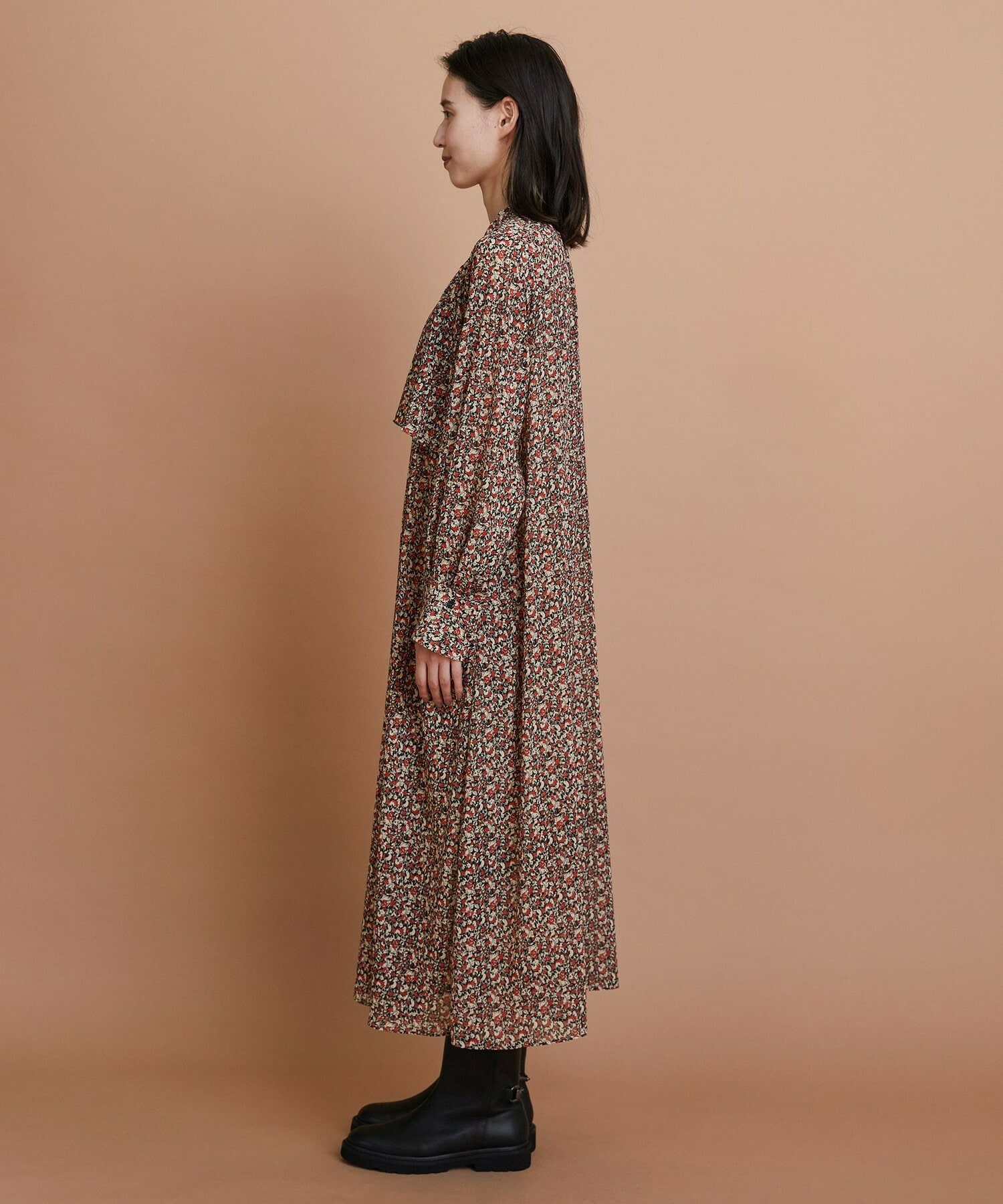 【L'EQUIPE】ヴィンテージプリントワンピース 詳細画像 レッド系その他 12