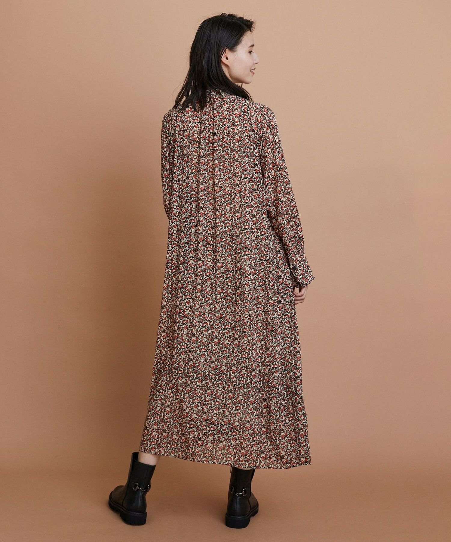 【L'EQUIPE】ヴィンテージプリントワンピース 詳細画像 レッド系その他 7