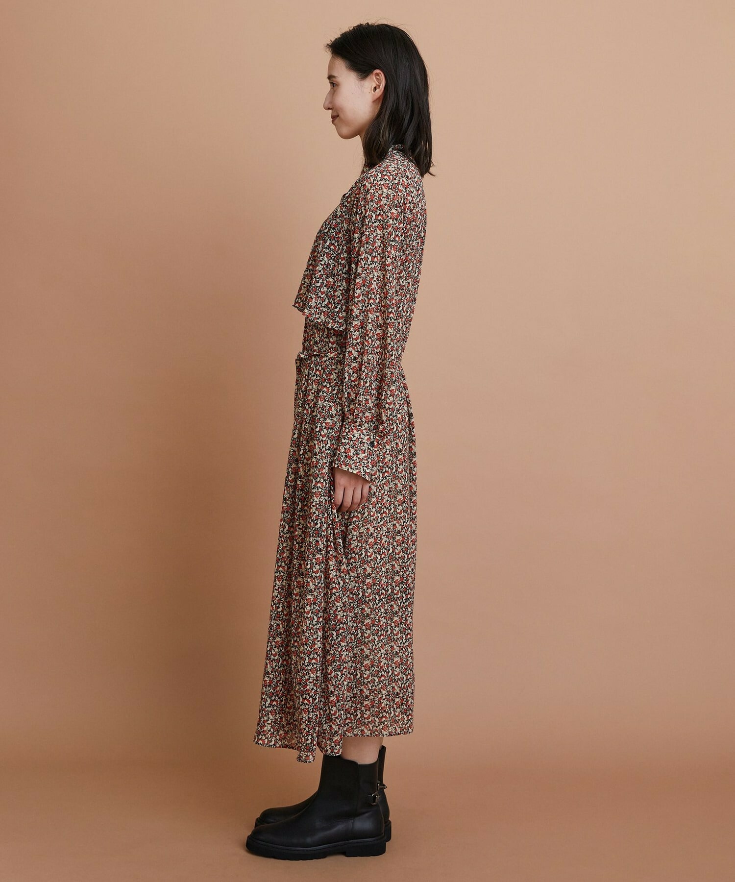 【L'EQUIPE】ヴィンテージプリントワンピース 詳細画像 レッド系その他 9