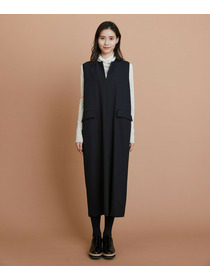 【L'EQUIPE】TWドビードスキンノースリーブワンピース 詳細画像 ブラック 11