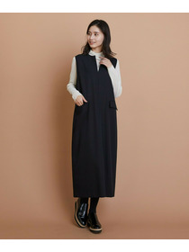 【L'EQUIPE】TWドビードスキンノースリーブワンピース 詳細画像 ブラック 6