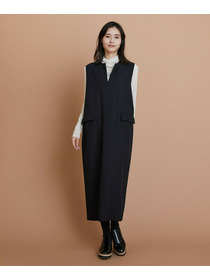 【L'EQUIPE】TWドビードスキンノースリーブワンピース 詳細画像 ブラック 9