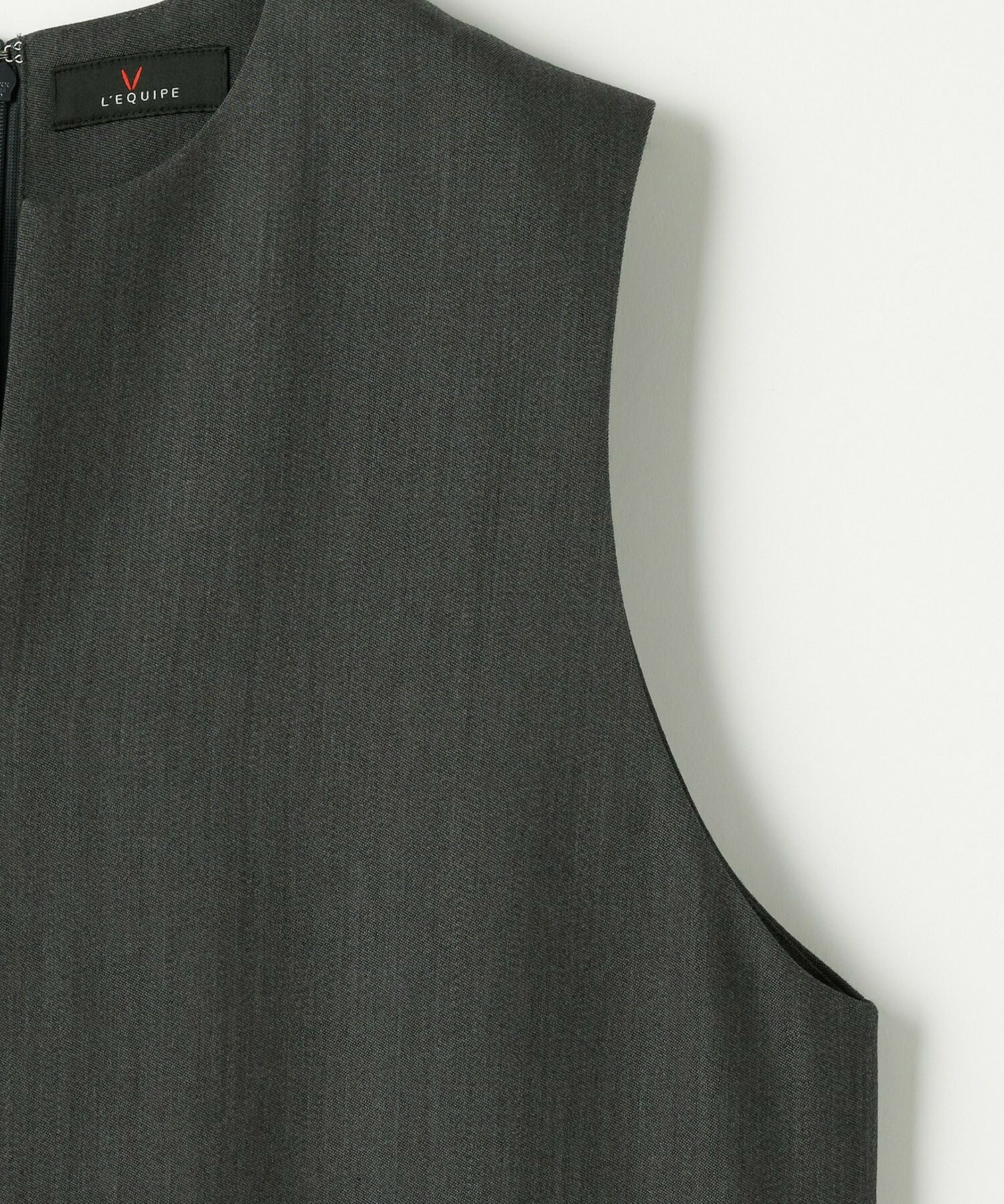 【L'EQUIPE】TWドビードスキンノースリーブワンピース 詳細画像 ブラック 19