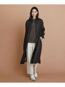 【L'EQUIPE】2/60フラノシャツワンピース 詳細画像 ブラウン 1