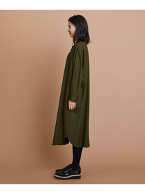 【L'EQUIPE】2/60フラノシャツワンピース 詳細画像 ブラウン 10