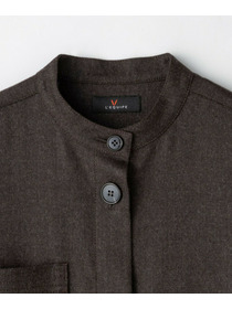 【L'EQUIPE】2/60フラノシャツワンピース 詳細画像 ブラウン 14