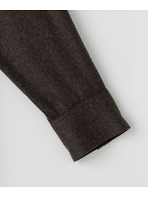 【L'EQUIPE】2/60フラノシャツワンピース 詳細画像 ブラウン 15