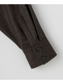 【L'EQUIPE】2/60フラノシャツワンピース 詳細画像 ブラウン 16