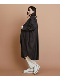 【L'EQUIPE】2/60フラノシャツワンピース 詳細画像 ブラウン 3