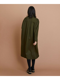 【L'EQUIPE】2/60フラノシャツワンピース 詳細画像 ブラウン 8