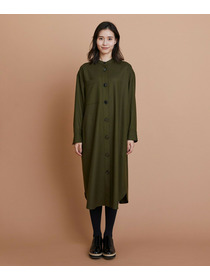 【L'EQUIPE】2/60フラノシャツワンピース 詳細画像 ブラウン 9