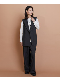 【L'EQUIPE】ウォッシャブルTR2wayストレートパンツ 詳細画像 チャコールグレー 3