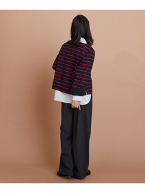 【L'EQUIPE】ウォッシャブルTR2wayストレートパンツ 詳細画像 チャコールグレー 8