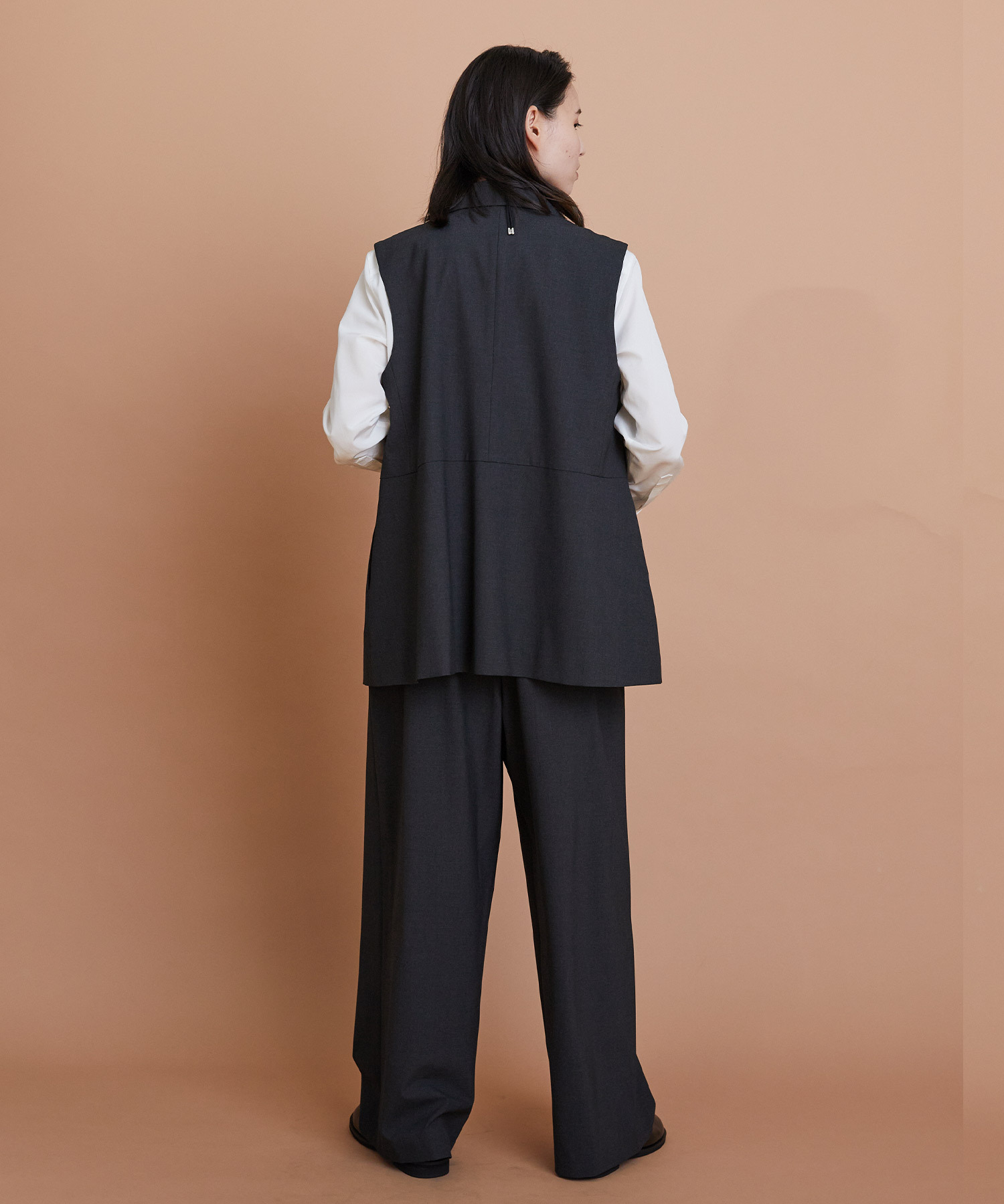 【L'EQUIPE】ウォッシャブルTR2wayストレートパンツ 詳細画像 チャコールグレー 6