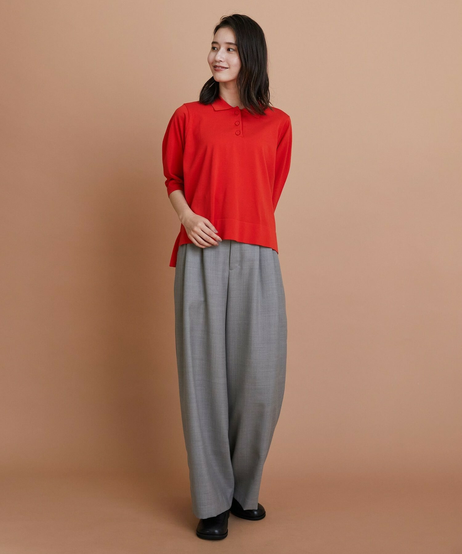 【L'EQUIPE】TWビエラワイドパンツ 詳細画像 ブラック 3