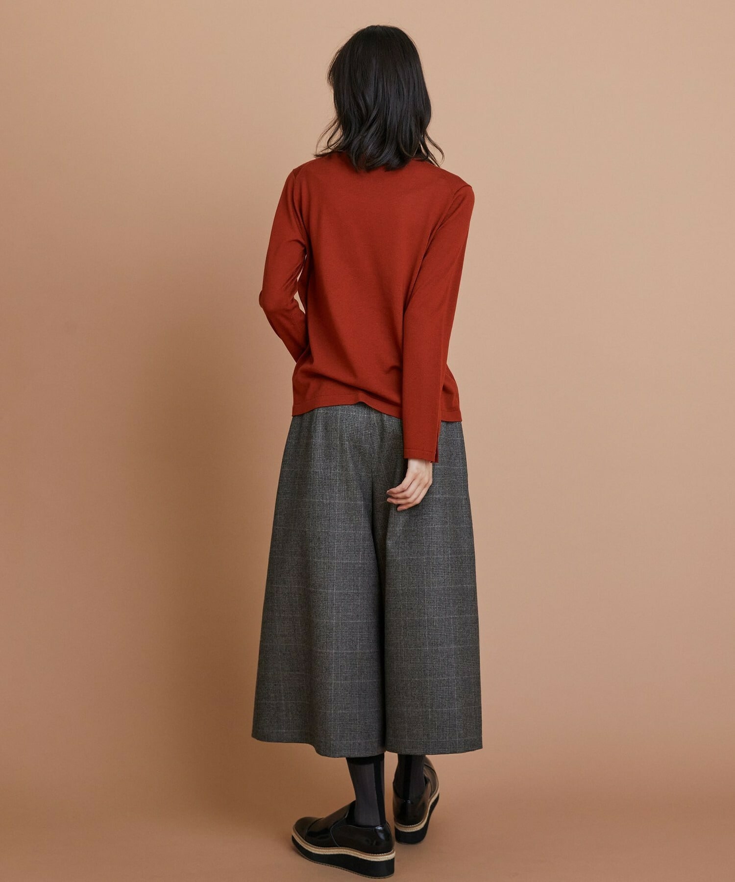 【L'EQUIPE】ウールサキソニーハーフパンツ 詳細画像 ブラック 9